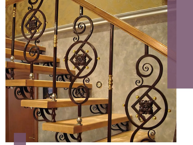 Изготовление кованых лестниц под ключ в Нижнекамске