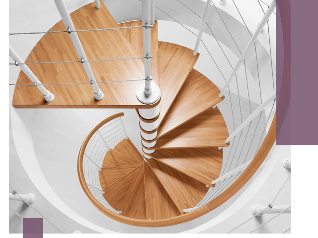 Изготовление винтовых лестниц под ключ в Нижнекамске