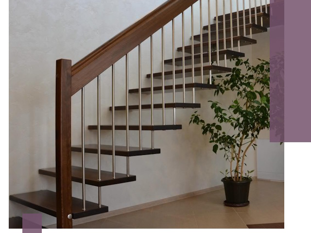 Лестницы на больцах под ключ в Нижнекамске – изготовление и монтаж