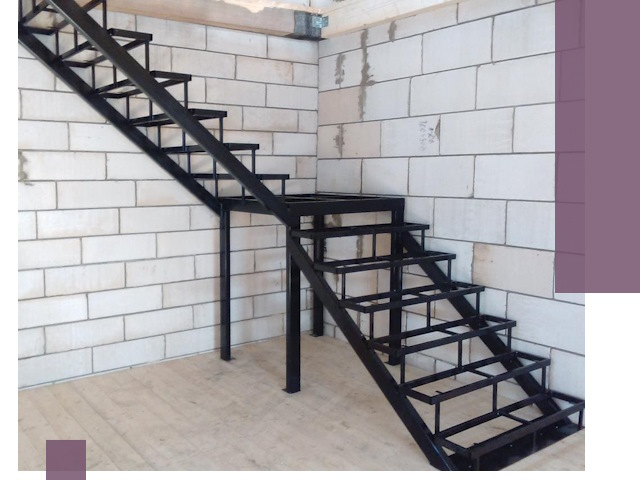 Лестницы на металлокаркасе под ключ в Нижнекамске — изготовление и монтаж