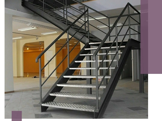 Лестницы для офиса в Нижнекамске: изготовление, монтаж, демонтаж