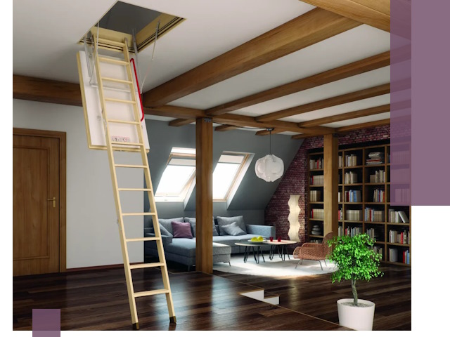 Чердачные лестницы под ключ в Нижнекамске: изготовление и монтаж