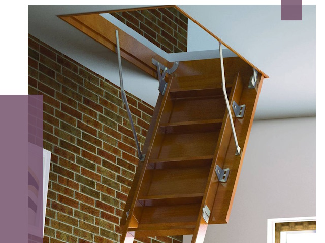 Установка чердачной лестницы в Нижнекамске от 7756 руб. | ПРОЛЁТ-Нжм