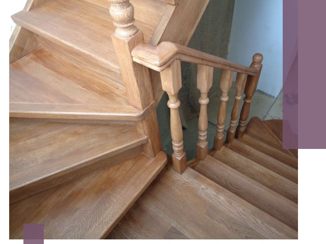 Дубовые лестницы под ключ в Нижнекамске: изготовление и монтаж