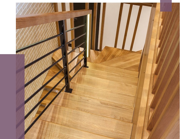Лестницы из ясеня в Нижнекамске под ключ от 9936 руб. 