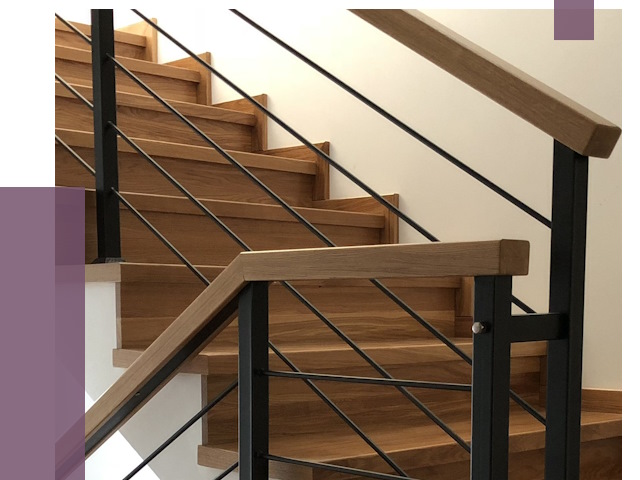 Обшивка металлической лестницы деревом в Нижнекамске от 4309 руб. 