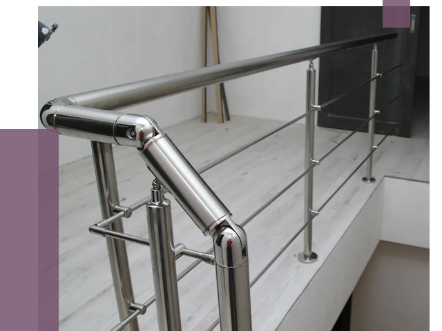 Перила из нержавеющей стали в Нижнекамске от 8922 руб. под ключ | ПРОЛЁТ-Нжм