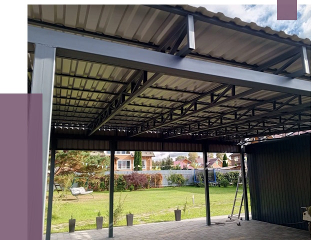 Монтаж навесов в Нижнекамске от 7300 руб. — установка навеса | ПРОЛЁТ-Нжм