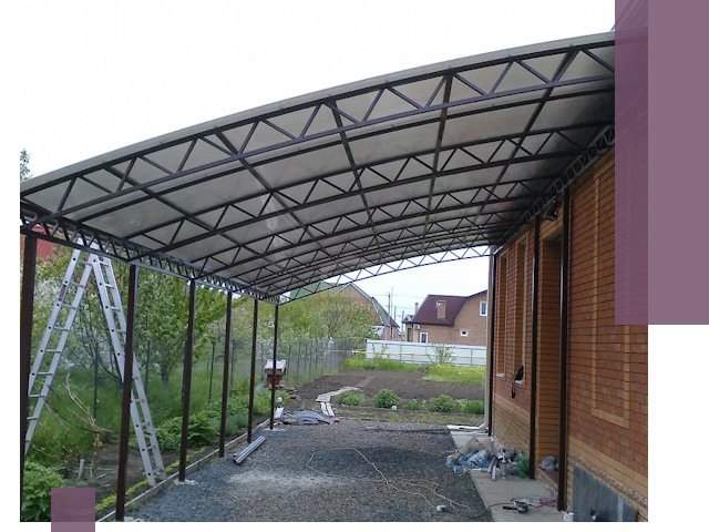 Профессиональный монтаж навесов под ключ в Нижнекамске