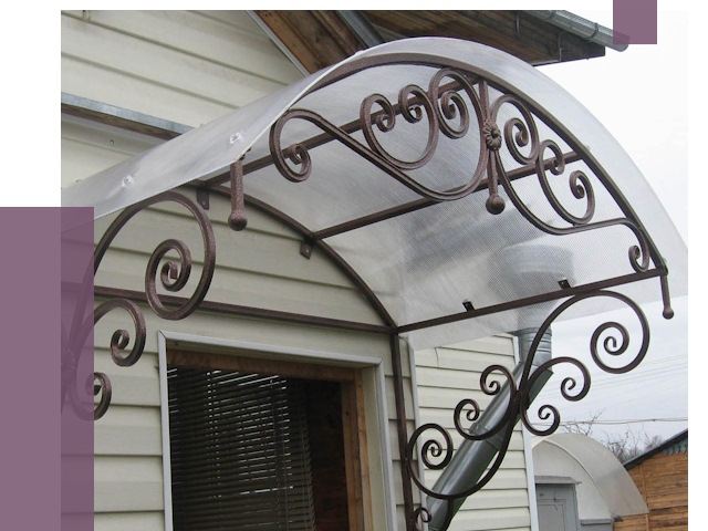 Изготовление козырьков в Нижнекамске от 7300 руб. — заказать | ПРОЛЁТ-Нжм