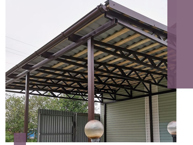 Навесы под ключ в Нижнекамске: изготовление, монтаж и гарантия