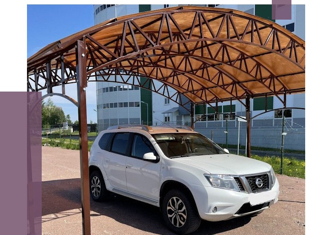 Недорогие навесы в Нижнекамске от 42584 руб.  | ПРОЛЁТ-Нжм