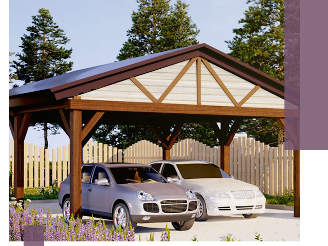 Навесы для автомобиля в Нижнекамске — изготовление и монтаж