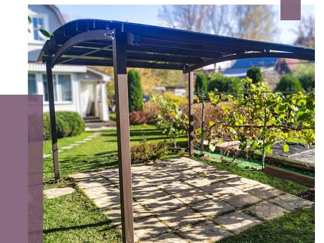 Навесы для дачи в Нижнекамске от 12623 руб. под ключ — ПРОЛЁТ-Нжм