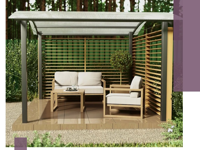 Навесы для дачи в Нижнекамске: изготовление, монтаж и демонтаж