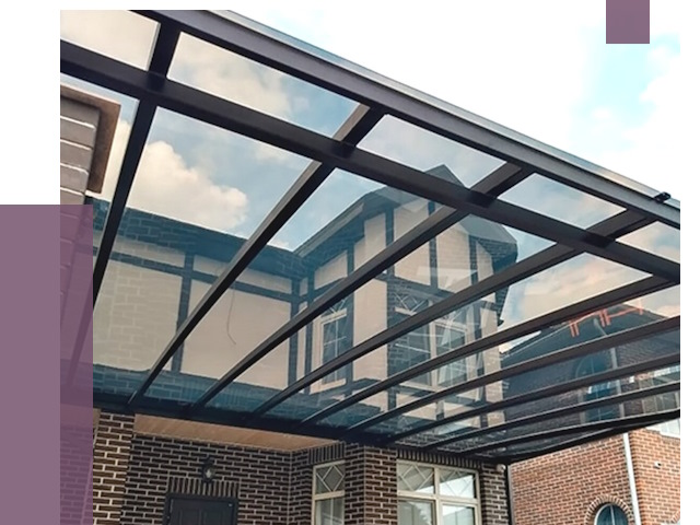 Навесы из поликарбоната в Нижнекамске от 8537 руб. под ключ — ПРОЛЁТ-Нжм