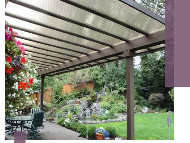 Навесы из поликарбоната под ключ в Нижнекамске быстро и надёжно