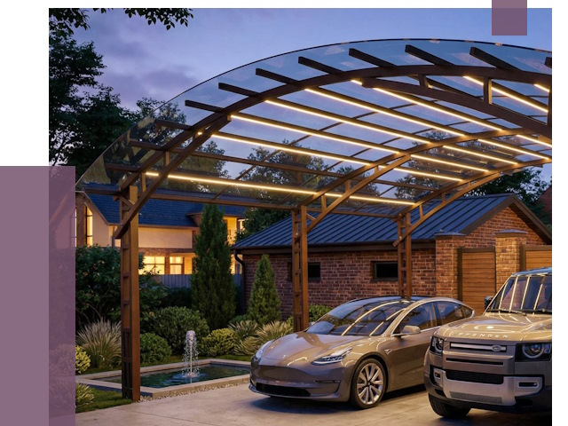 Металлические навесы в Нижнекамске от 12572 руб. под ключ — ПРОЛЁТ-Нжм