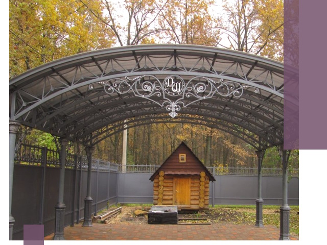 Кованые навесы премиум-класса под заказ в Нижнекамске