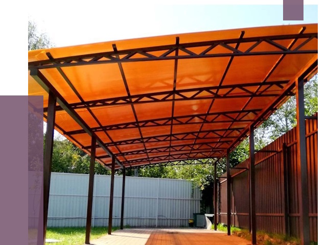 Односкатные навесы под ключ в Нижнекамске от 13029 руб. 