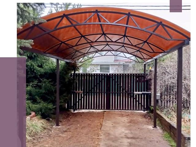 Арочные навесы в Нижнекамске от 12623 руб. — изготовление и монтаж | ПРОЛЁТ-Нжм