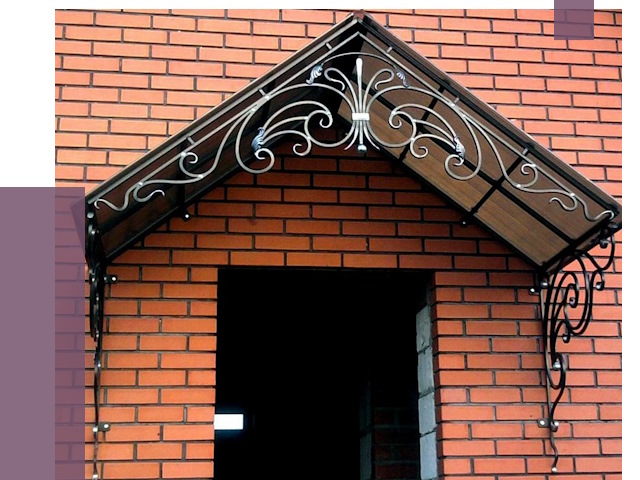 Металлические козырьки в Нижнекамске от 10595 руб. 