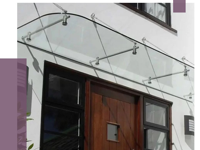 Стеклянные козырьки в Нижнекамске от 18757 руб. | ПРОЛЁТ-Нжм