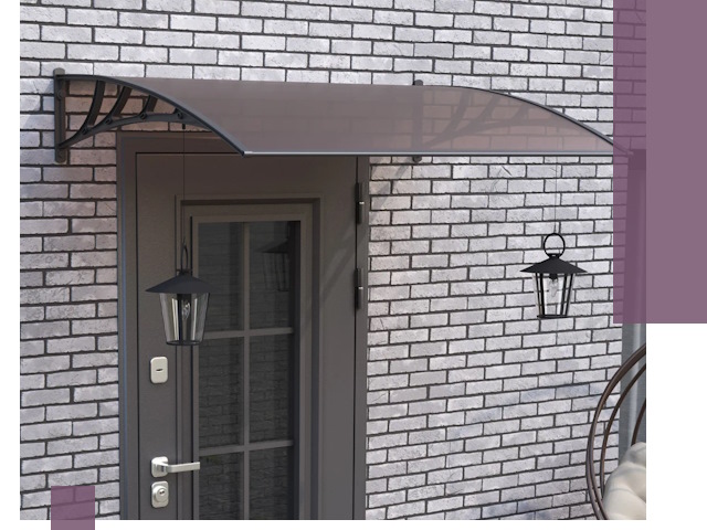 Недорогие козырьки и навесы под ключ в Нижнекамске