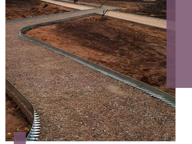 Металлические бордюры под ключ в Нижнекамске — изготовление и монтаж