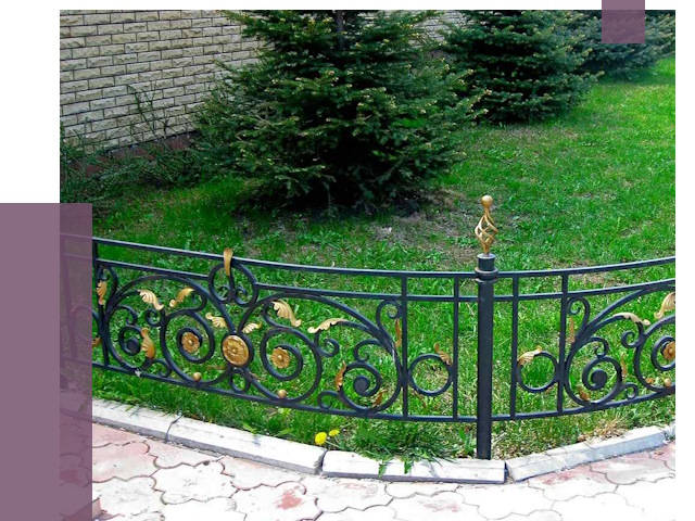 Кованые газонные ограждения в Нижнекамске от 7554 руб. — ПРОЛЁТ-Нжм